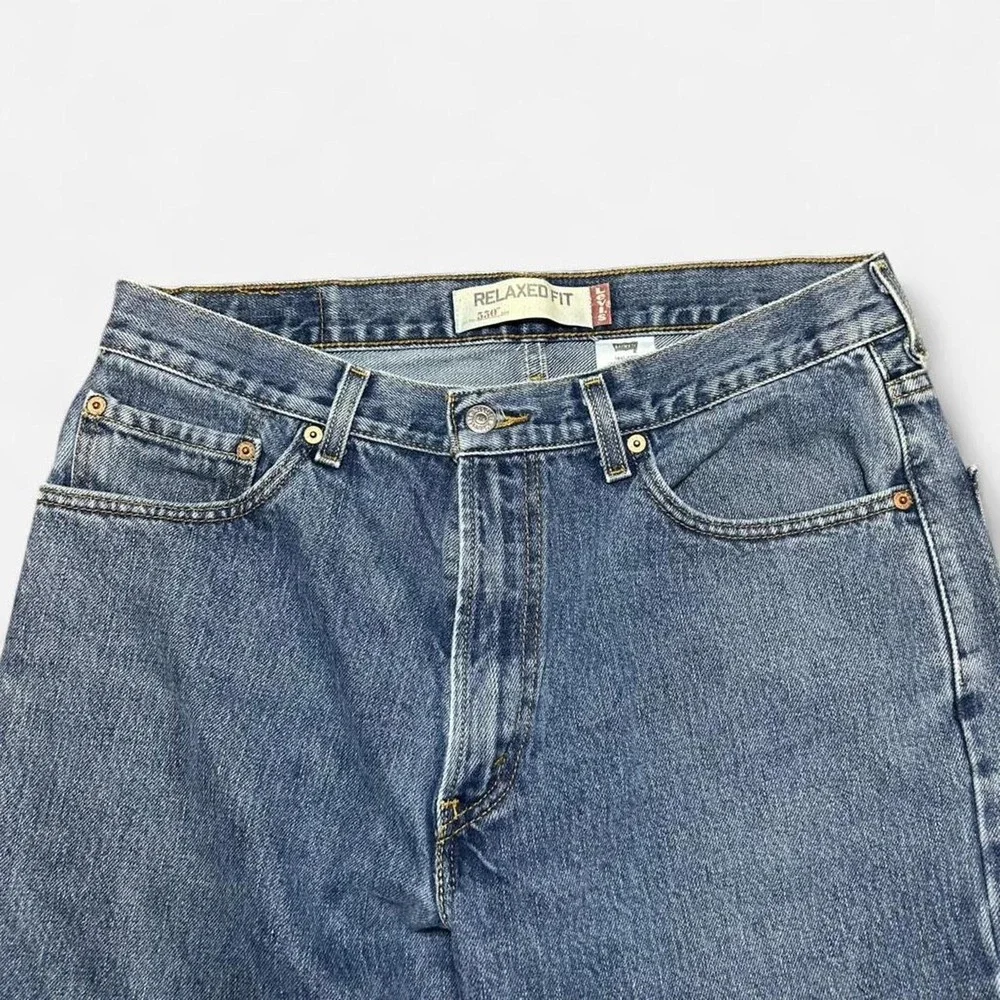 Vintage Levi‎ 550 Relaxed Fit Jeans Light Wash Size 34x30